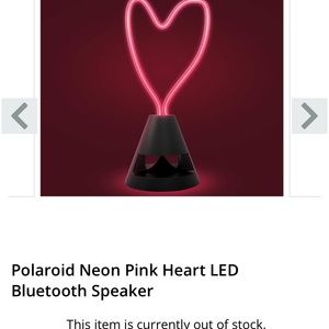 polaroid led heart speaker